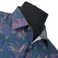 Berlin Limited Edition 643 Pure French Cotton Palm Design Fashion Shirt