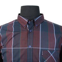 Ben Sherman BS56227 Pure Cotton Multi Gingham Check Fashion Shirt