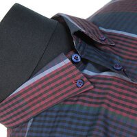 Ben Sherman BS56227 Pure Cotton Multi Gingham Check Fashion Shirt