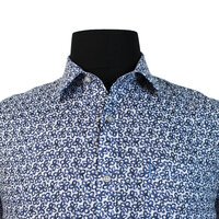 Berlin Limited Edition S536 Pure Linen Clover Pattern Fashion Shirt
