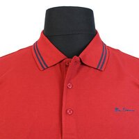 Ben Sherman BS48520 Pure Cotton Pique Classic Tipped Polo