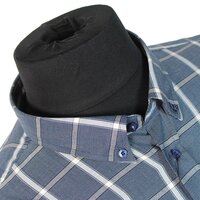 Ben Sherman BS562371 Pure Cotton Windowpane Check Fashion Shirt