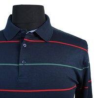 Kitaro Pure Cotton Horizontal Banded Fashion Polo