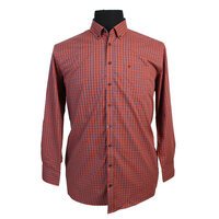 Casa Moda Pure Cotton Small Pane Check Long Sleeve Shirt