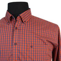 Casa Moda Pure Cotton Small Pane Check Long Sleeve Shirt