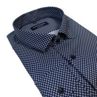 Casa Moda Easy Care Cotton Circles Pattern Business Shirt