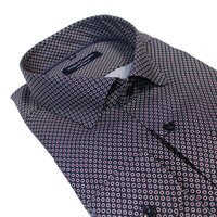 Casa Moda Easy Care Cotton Circles Pattern Business Shirt