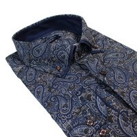 Casa Moda Easy Care Brocade Paisley Pattern Business Shirt