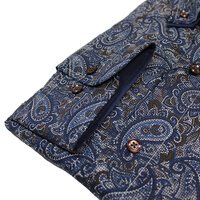 Casa Moda Easy Care Brocade Paisley Pattern Business Shirt