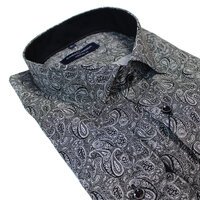 Casa Moda Easy Care Cotton Fine Paisley Pattern Business Shirt