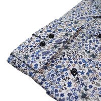 Casa Moda Easy Care Cotton Fine Flower Print Business Shirt