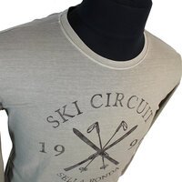 Kitaro Fine Cotton Ski Circuit Print Long Sleeve Tee