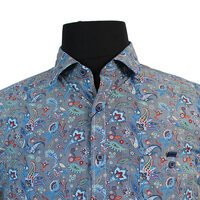 Casa Moda  Abstract Paisley Print Casual Long Sleeve Shirt