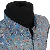 Casa Moda  Abstract Paisley Print Casual Long Sleeve Shirt