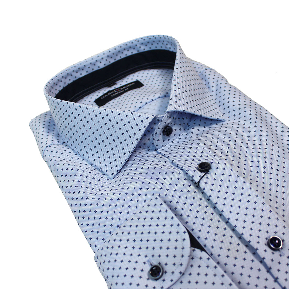 Casa Moda Non Iron Cotton Star Pattern Business Shirt