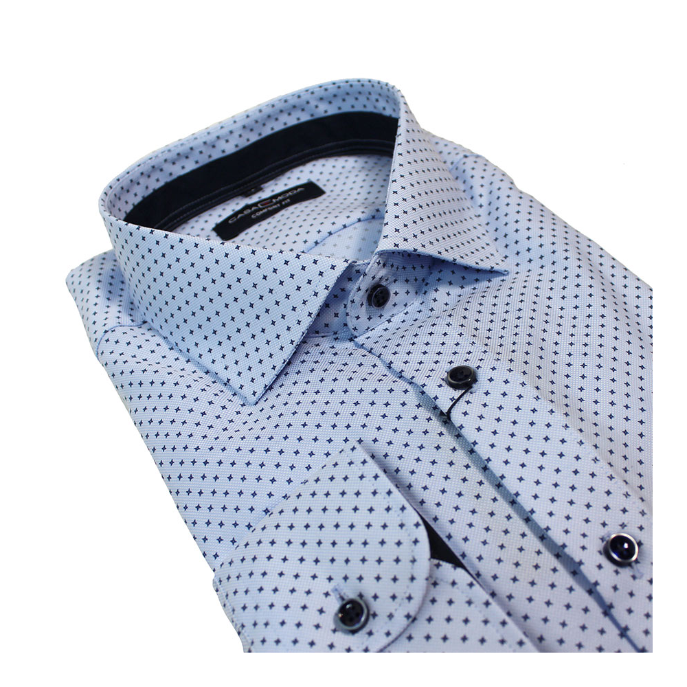 Casa Moda Non Iron Cotton Star Pattern Business Shirt