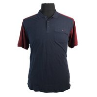 D555 Cotton Shoulder Detail Polo with Pocket