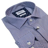 Brooksfield 1634 Feather Print Fashion Shirt