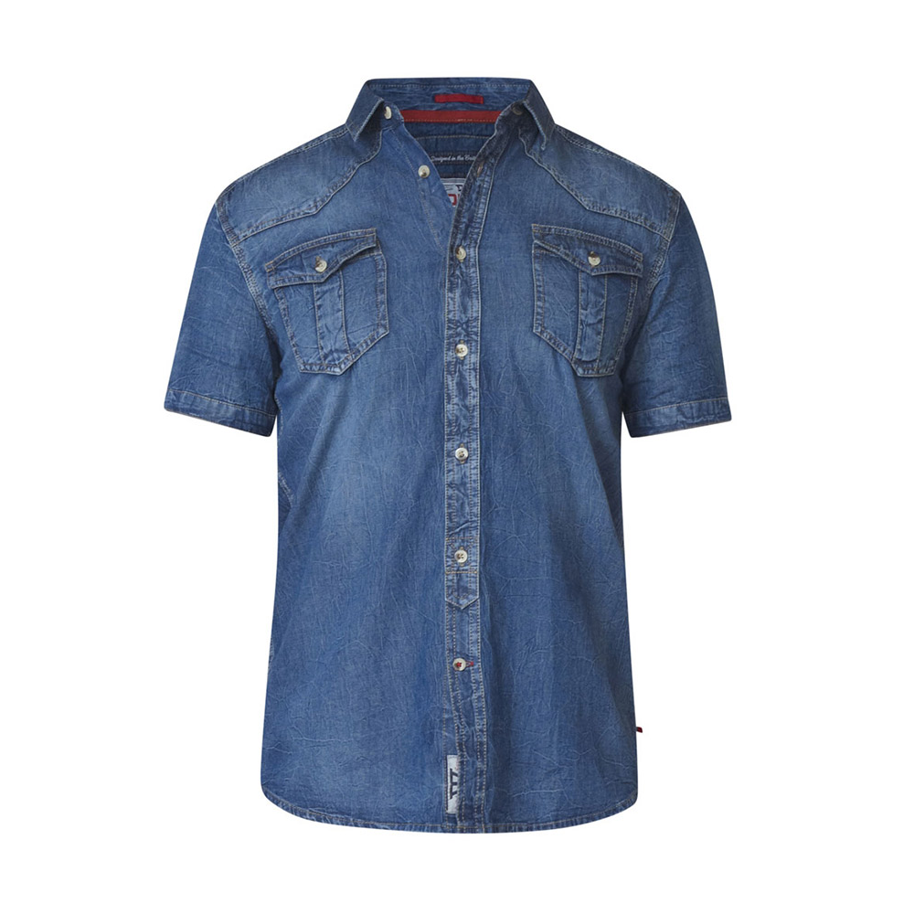 D555 10115 Cotton Denim Style Twin Pocket Fashion Shirt