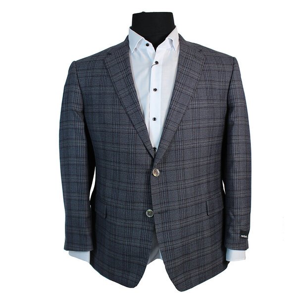 Rembrandt Wool Mix Multi Window Pane Check Sports Coat-shop-by-brands-Beggs Big Mens Clothing - Big Men's fashionable clothing and shoes