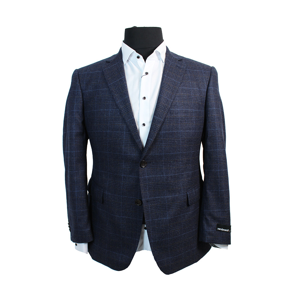 Rembrandt Reda Pure Wool Faded Check Sports Coat