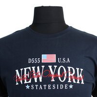 D555 Cotton New York Stateside Print Tee