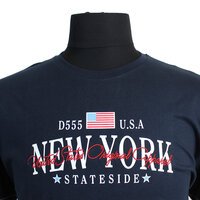 D555 Cotton New York Stateside Print Tee