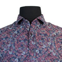 Casa Moda 4932487 Pure Cotton Paisley Print Standard Collar