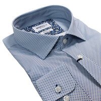 Brooksfield 1630 Intricate Dot Print Fashion Shirt