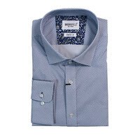 Brooksfield 1630 Intricate Dot Print Fashion Shirt