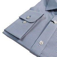 Brooksfield 1630 Intricate Dot Print Fashion Shirt