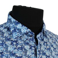 Casa Moda Cotton Abstract Multi Pattern Standard Collar