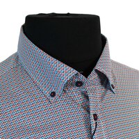 Casa Moda Cotton Neat Diamond Pattern Buttondown Collar