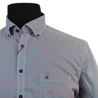 Casa Moda Cotton Neat Diamond Pattern Buttondown Collar