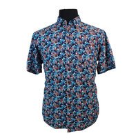 Casa Moda Floral Hawaian Look Standard Collar Shirt