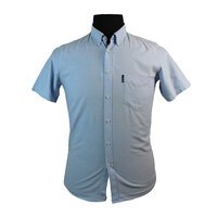 Ben Sherman Cotton Buttondown Collar Oxford Weave Shirt