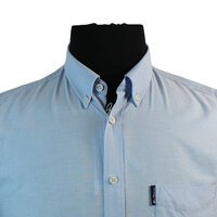 Ben Sherman Cotton Buttondown Collar Oxford Weave Shirt