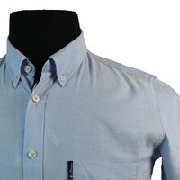 Ben Sherman Cotton Buttondown Collar Oxford Weave Shirt