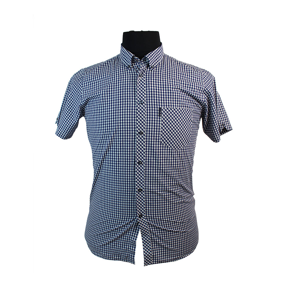 Ben Sherman Cotton Buttondown Collar Gingham Check Shirt