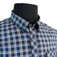 Ben Sherman Cotton Buttondown Collar Multi Check Shirt