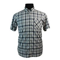 Ben Sherman Cotton Buttondown Collar Window Pane Check Shirt