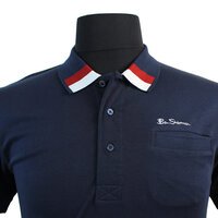 Ben Sherman Smooth Cotton Trim Detail Polo