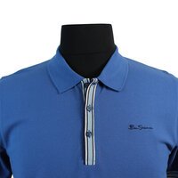 Ben Sherman Pique Cotton Mod Stripe Detail Polo