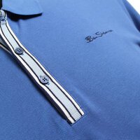 Ben Sherman Pique Cotton Mod Stripe Detail Polo