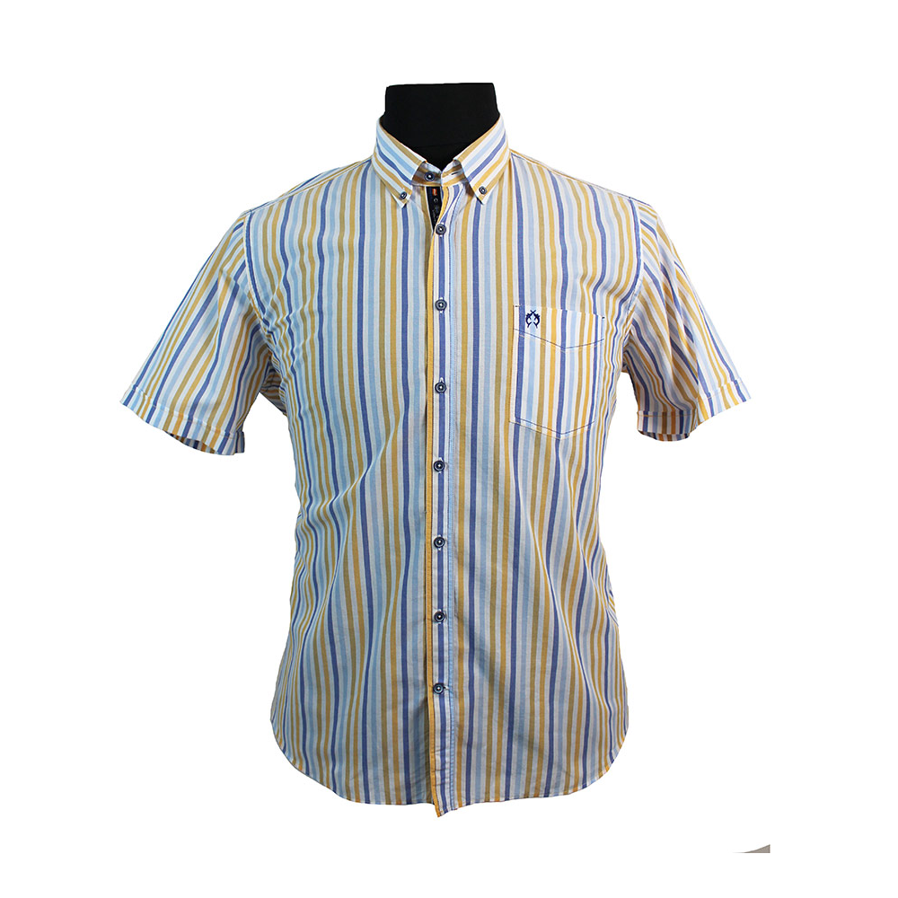 Campione Pure Cotton Multi Colour Stripe Fashion Shirt