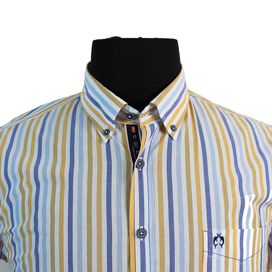 Campione Pure Cotton Multi Colour Stripe Fashion Shirt - Campione ...