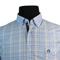 Campione Pure Cotton Multi Check Buttondown Collar Fashion Shirt