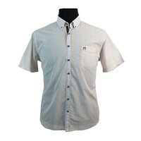 Campione Pure Cotton Mini Check Buttondown Collar Fashion Shirt