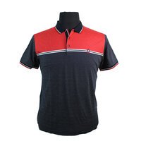 Campione Pure Fine Cotton Panel Pattern Fashion Polo