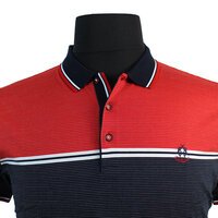 Campione Pure Fine Cotton Panel Pattern Fashion Polo